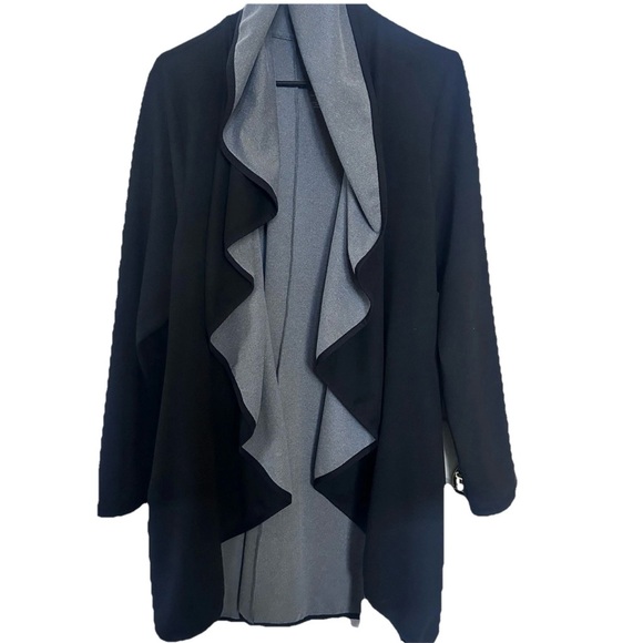 Lagenlook Livi Activewear Women's Plus Size 18/20- Black/Grey Jacket Comfy Cozy - Picture 1 of 7